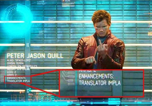 In Guardians of the Galaxy, there is a "translator implant" is attached in Peter's specialties. This allows him to understand various intergalactic languages.