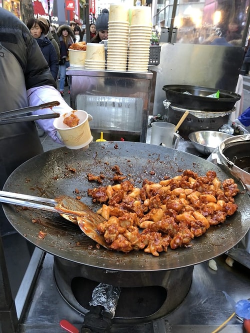 Жареная курочка со сладким рисом