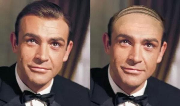 9. Sean Connery, James Bond'u canlandırırken 'toupee' (küçük peruk) takıyordu.