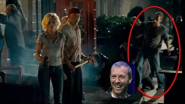 17. Coldplay üyesi Chris Martin, 'Zombilerin Şafağı'nda bir zombiyi oynadı.