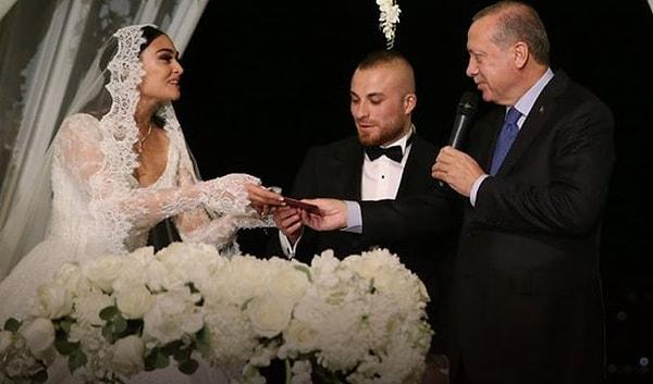 Nişandan bir ay sonra da evlendiler! Şahitliklerini Cumhurbaşkanı Recep Tayyip Erdoğan ve eşi Emine Erdoğan yaptı.