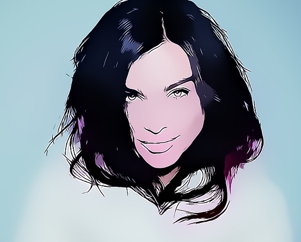 9. Что за знаменитая девушка тут?