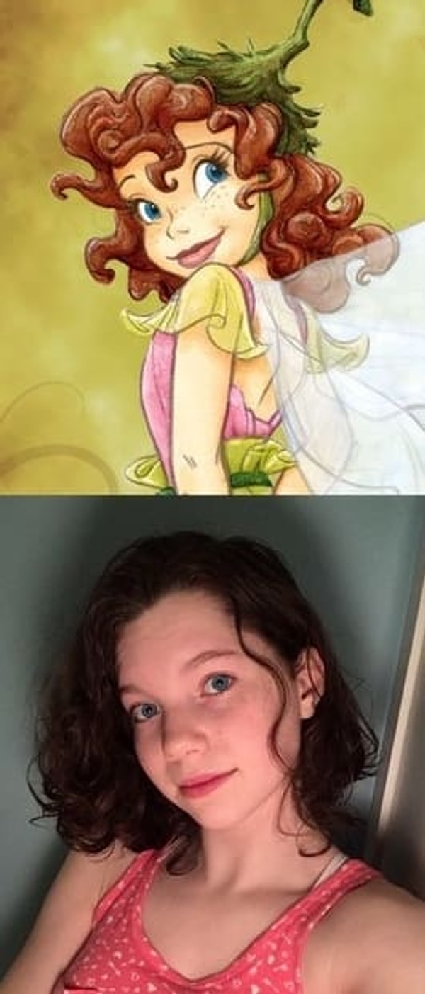 9. А эта милашка похожа на фею Приллу, подругу Динь-Динь