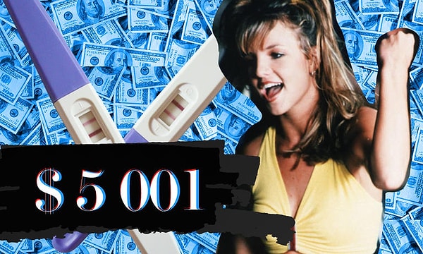 4. Тест на беременность Бритни Спирс, $ 5 001