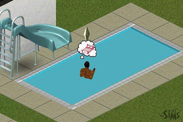 3. Sims oynayan herkes nedense en az bir defa "yanlışlıkla" havuza merdiven koymayı unutur.