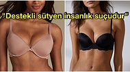 Kadınların Destekli Sütyen Kullanımı Yüzünden İsyanlarını Haykırarak Dile Getiren Derdo Erkekler