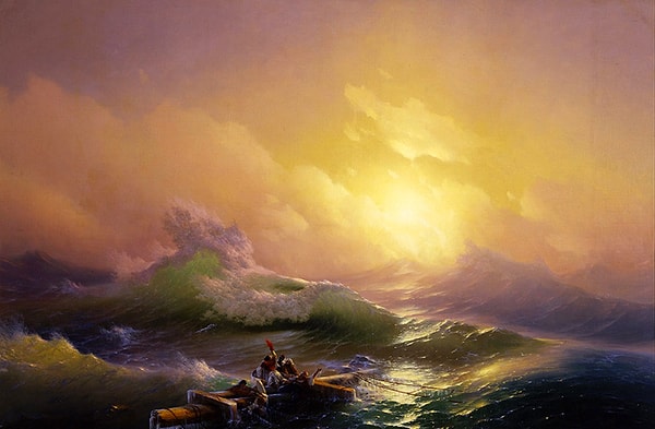 8. Иван Константинович Айвазовский - самый известный русский художник-маринист. Как называется эта картина?