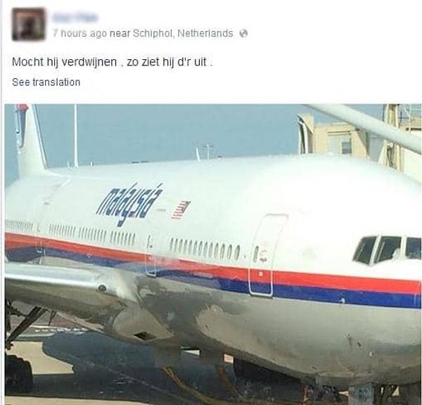13. Malezya Havayolu Şirketine ait uçak kaybolmadan önce bir yolcu uçağın fotoğrafını yayınladı.