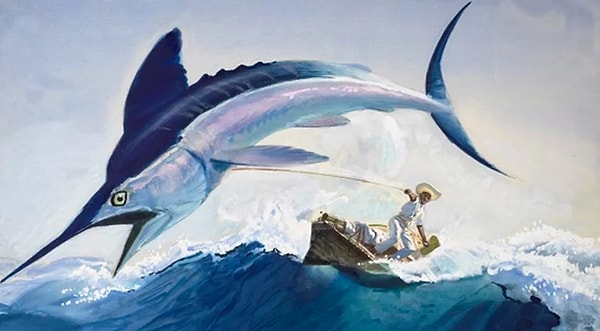 4. Кто является автором произведения " Старик и море"?