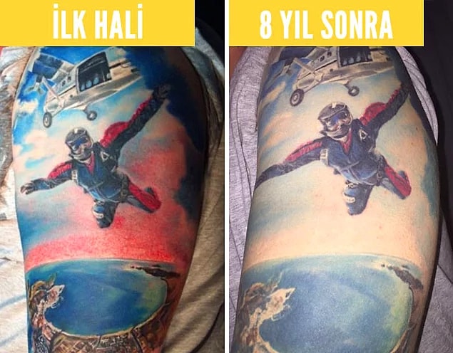 32. Her Güzel Şeyin Bir Sonu Var! Dövmelerin Bir Süre Sonra Deforme Olduğunun Kanıtı Olan 33 Dövme!