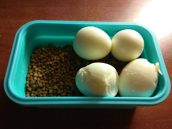 Гречка и яйца