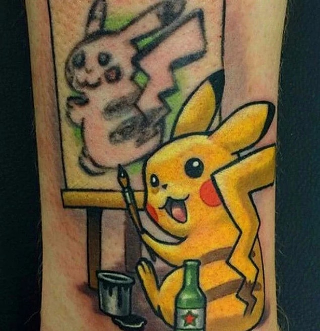 54. Talihsiz Bir Pikachu Dövmesinden Hayvan Gibi Şey Yapan Dövme Sanatçısı: Lindsay Baker