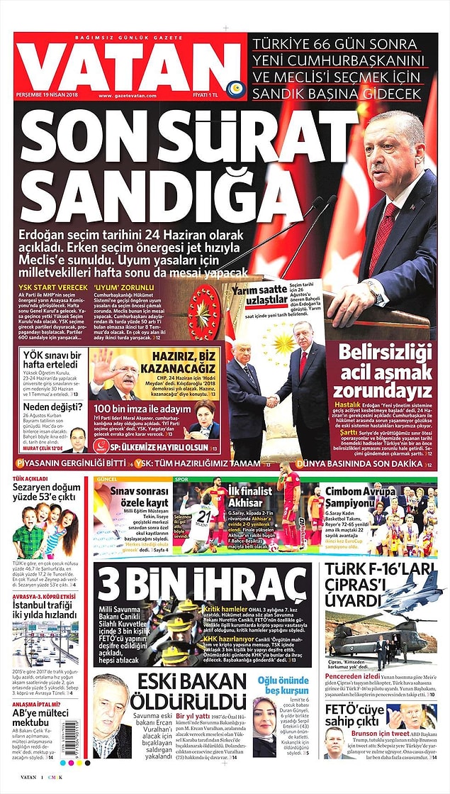 11. Vatan: Son sürat sandığa