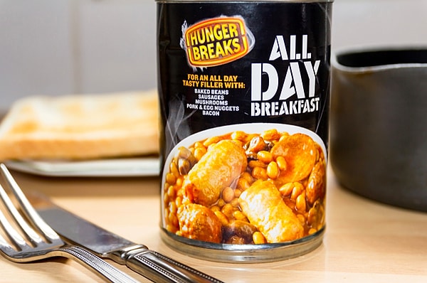 10. Полный завтрак в виде консервы