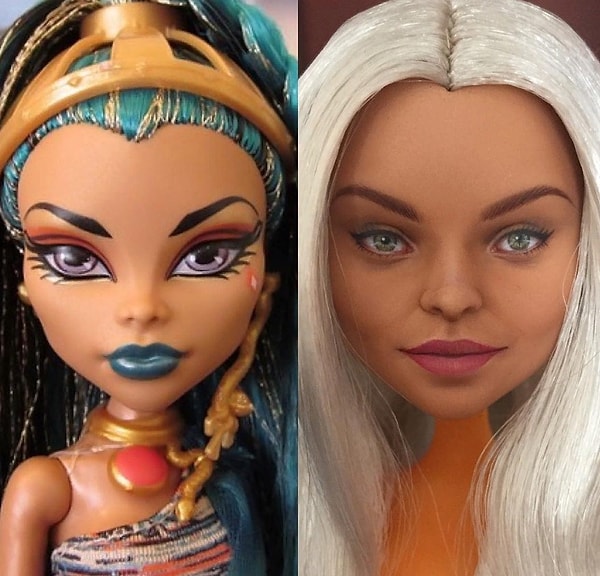 5. Иногда Ольга создает образы по портретам, а порой берет их прямо из головы, делая нечто совсем оригинальное.