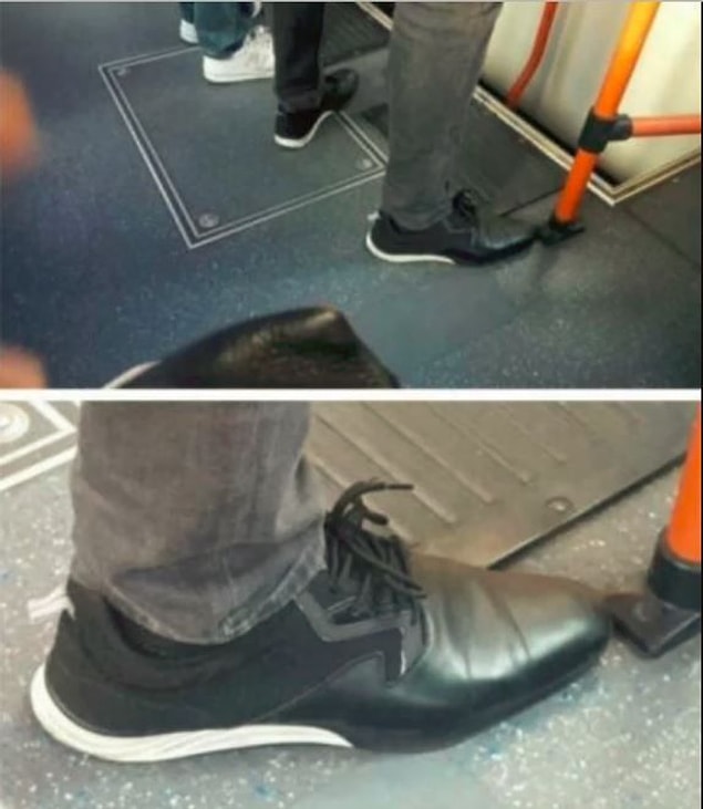 7. Optik ilüzyonlu bir ayakkabı. 😂