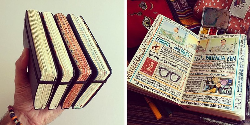 Испанец бросил работу и отправился путешествовать, чтобы фиксировать все увиденное в специальных скетчбуках