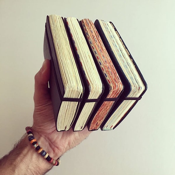 6. В результате на свет появились вот такие скетчбуки.