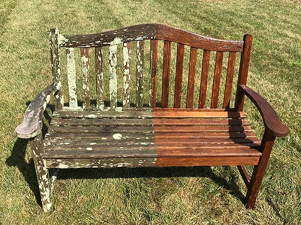 17. "Я отмыл скамейку, которую жена подарила мне 16 лет назад".