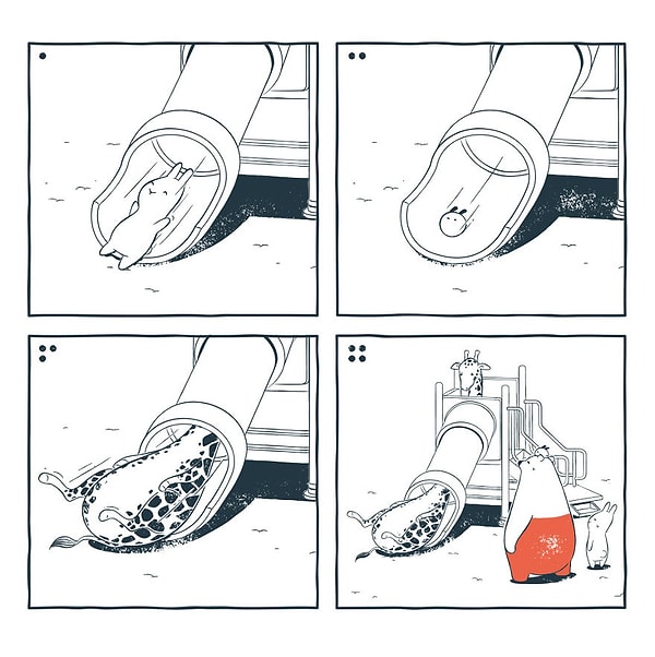 5. Жираф прокатился