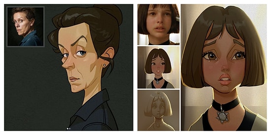 Художник создает удивительные карикатуры на героев из фильмов, сходство с героями в которых просто поражает