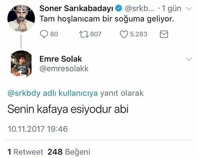 8. Ne vuruyorsunuz adama...