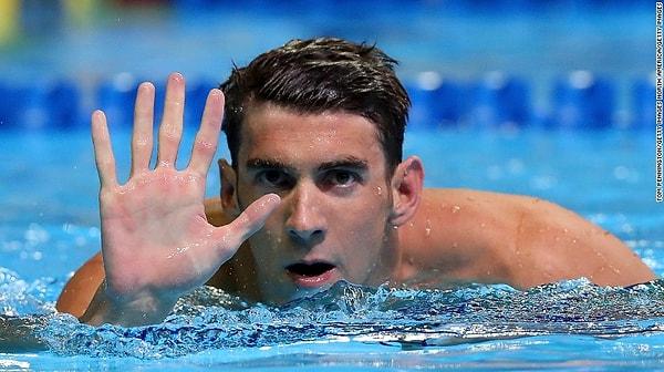 6. Michael Phelps tarihteki ülkelerin %80’inden daha fazla altın madalyaya sahip.