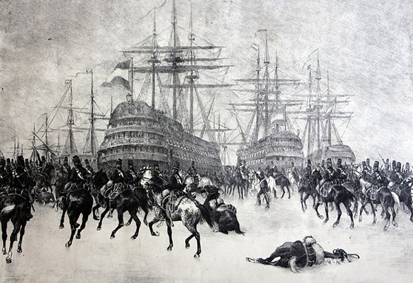 10. Кавалерия захватила морские корабли