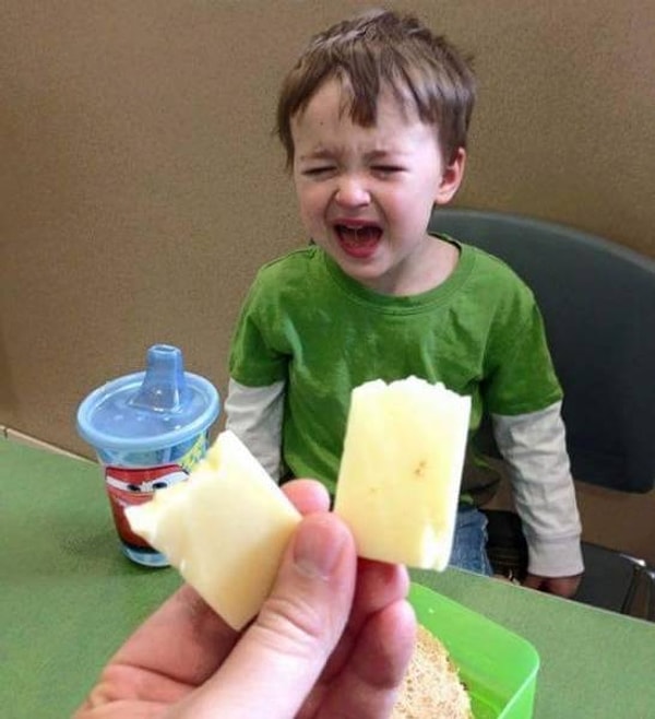 3. "Я просто разломала его кусочек сыра пополам"