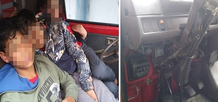 2 Ay Önce Otobüs Kaçıran Çocuklar Şimdi de Minibüs Kaçırdı