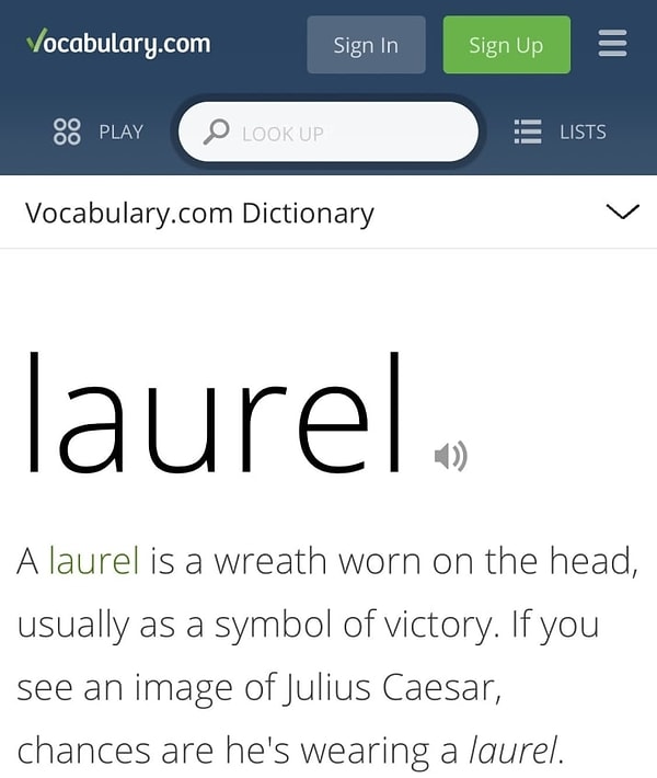 5. На самом деле на аудио произносится слово Лорел, а запись взята с онлайн-словаря Vocabulary.com