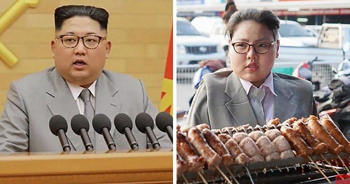 Ким Чен Ын с сосисками и мясная Рианна: смешные косплеи от тайки, от которых текут слюнки