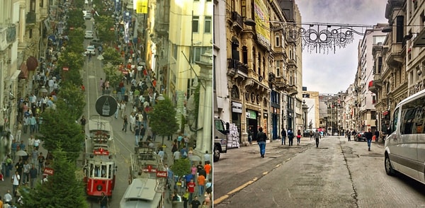 Bu yeşil katliamlarına pek çok acı örnekten aşinayız. Son dönemde canı en çok yanan yerlerden birisi de İstiklal Caddesi olmuştu.