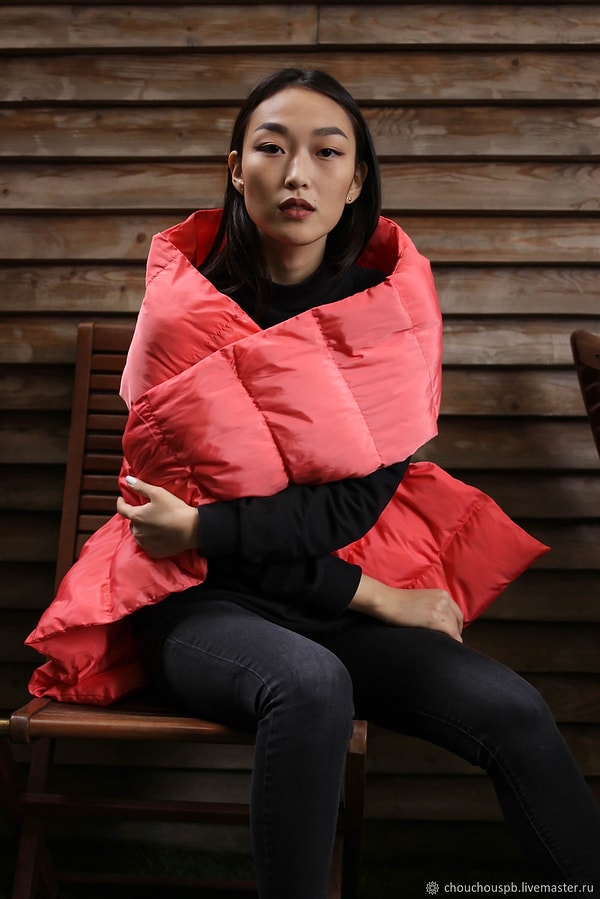 4. Шарф-пуховик