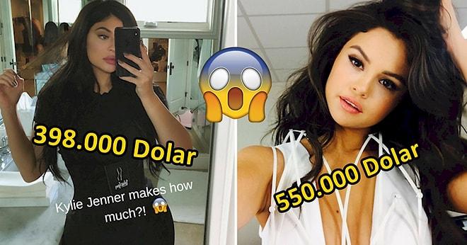 Ünlülerin Instagram Üzerinden Ne Kadar Para Kazandıklarını Biliyor musunuz?