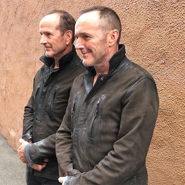 12. Clark Gregg (Phil Coulson) ve dublörü Dane Farwell: