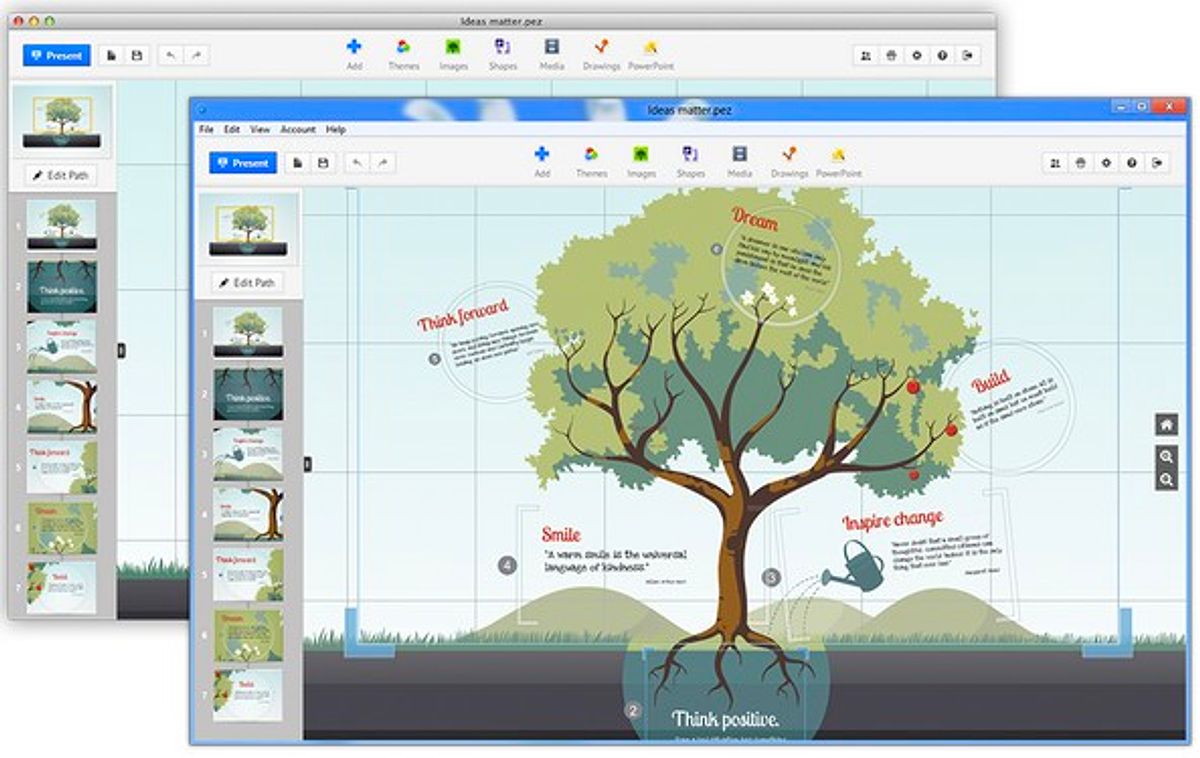 Программа для презентаций prezi