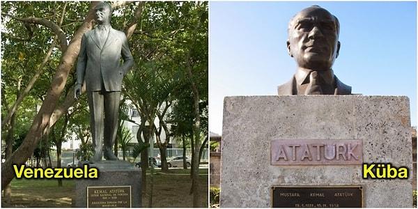 10. Şili, Küba, Venezuela gibi birçok Latin Amerika ülkesinde Atatürk heykelleri ve Atatürk'ün isminin verildiği caddeler var.