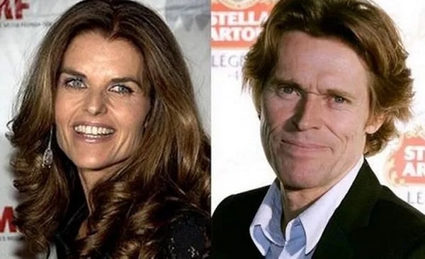 6. Мария Шрайвер и Уиллем Дефо