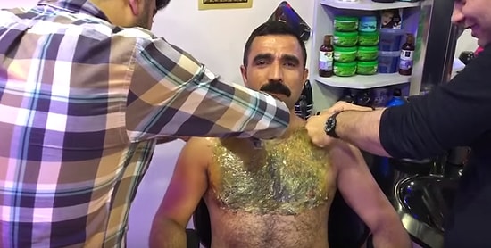 Ağda ile Göğüs Kıllarını Aldıran Emin Ağa