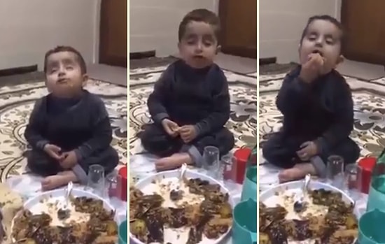 Sahura Uyanan Ufaklığın Ne Yediğinden Bi' Haber Olduğu Efsane Anlar