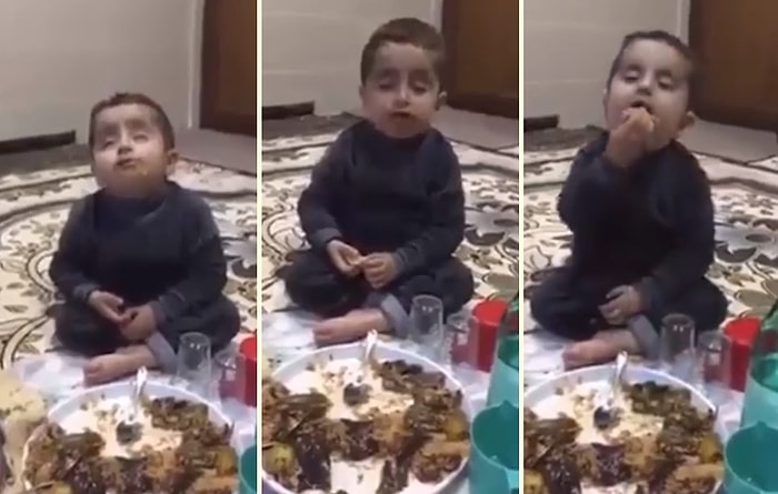 Sahura Uyanan Ufaklığın Ne Yediğinden Bi' Haber Olduğu Efsane Anlar