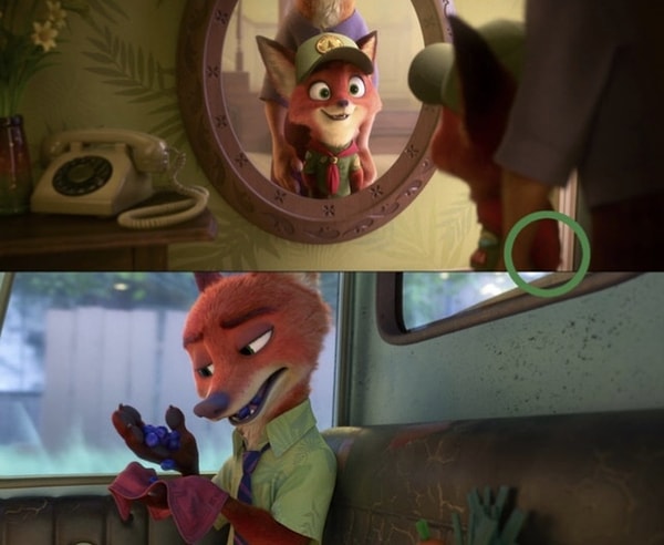 13. В мультфильме "Зверополис" платок Ника был частью его скаутской униформы.