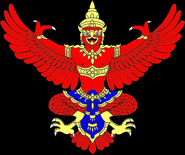 12. Но некоторые страны пошли еще дальше, поместив на гербы мифических птиц, как, например, это пернатое существо с туловищем человека.