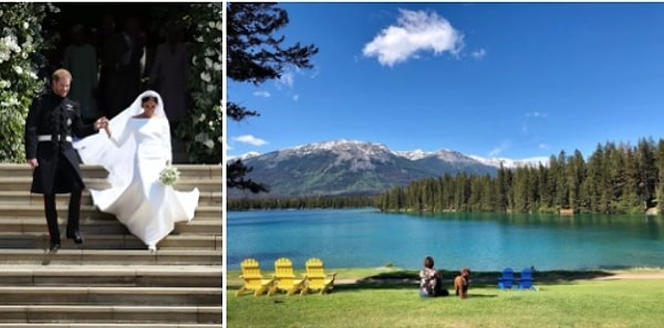 1. Принц Гарри и Меган Маркл - Fairmont Jasper Park Lodge в Альберте, Канада