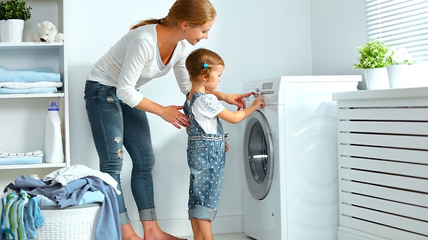 16. Вы умеете включать стиральную машину?