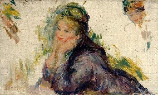 13. Dirseklerine Yaslanan Kadın -  Pierre-Auguste Renoir (1875-85)