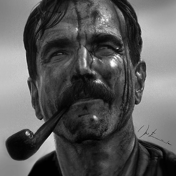 11. Портрет мужчины. Грифель.