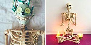 Надоели до смерти: Инстаграм-скелет высмеивает одинаковые фото "модных" девушек