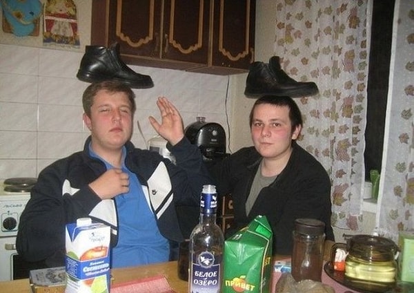 8. После бутылки "Белого озера" начинаются фокусы...